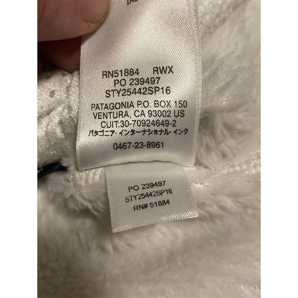 Patagonia Women's Snap-T Re-Tool Polartec Fleece Pullover Jacket Cream Size M - Picture 6 of 9